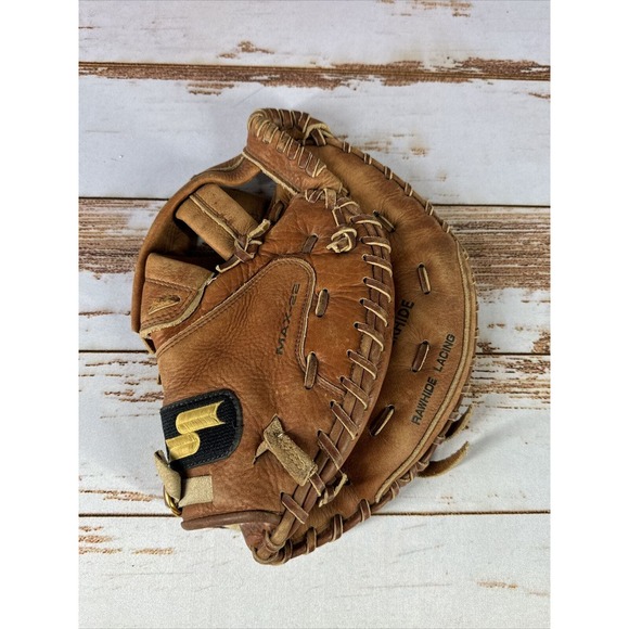 SSK MAX-22 Steerhide Catcher's Mitt Glove Baseball Medal Series - Picture 1 of 7